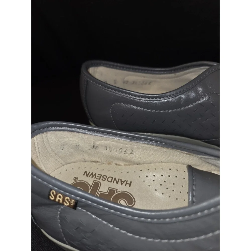 SAS Siesta Lace Up Loafer Gray Womens Size‎ 9 N Width New!